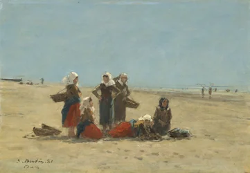 Vrouwen op het strand van Berck